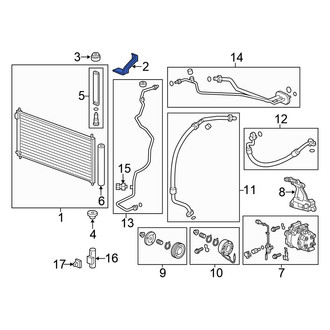 Honda OE - Left Upper A/C Condenser Mount