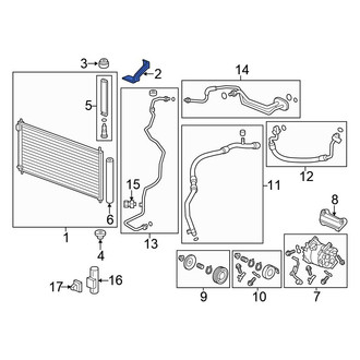 Honda OE - Left Upper A/C Condenser Mount