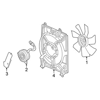 Honda OE - Air Conditioner & Heater - Condenser Fan (1.8L)