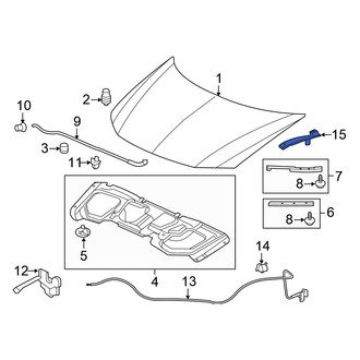 Honda OE - Front Right Hood Hinge