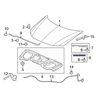 Honda OE - Right Hood Seal