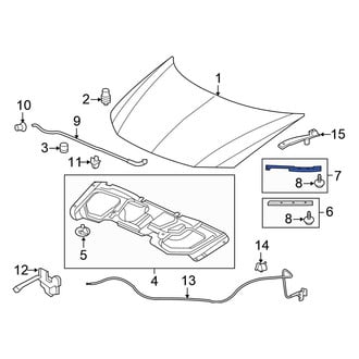 Honda OE - Left Hood Seal
