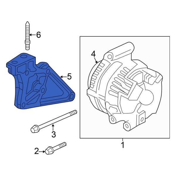 Honda OE 11910RX0A00 Alternator Bracket
