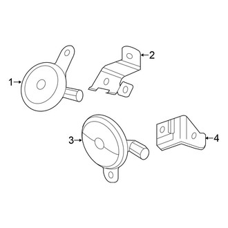 Honda OE - Electrical - Horn (1.4L / 1.8L)