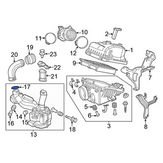 Honda OE - Engine Air Intake Resonator Seal