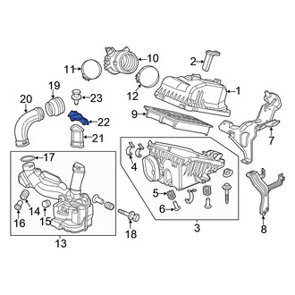 Honda OE - Engine Air Intake Hose Bracket