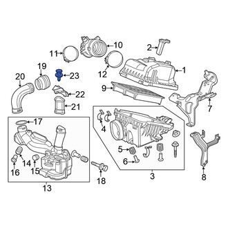 Honda OE - Engine Air Intake Hose Clip