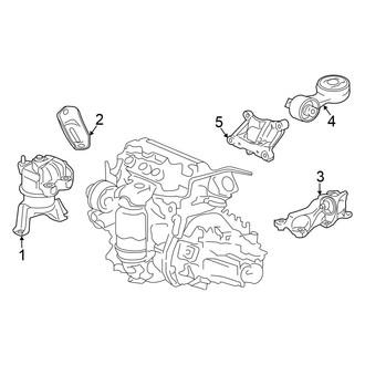 Honda OE - Engine / Transaxle - Engine & Transmission Mounting (Standard Tr)
