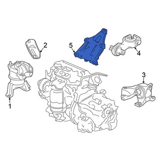 Honda OE - Right Engine Control Module (ECM) Bracket