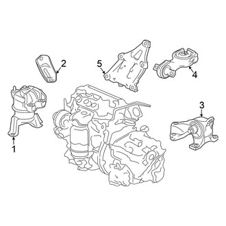 Honda OE - Engine / Transaxle - Engine & Transmission Mounting (Automatic Tr)