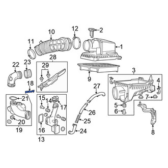 Honda OE - Engine Air Intake Hose Seal