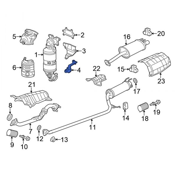 Honda OE 18199RNAA00 Exhaust Manifold Bracket
