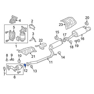 Honda OE - Exhaust Pipe Seal
