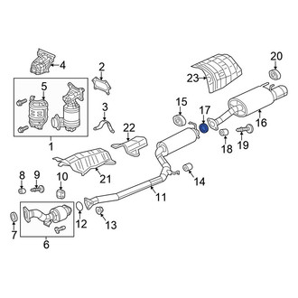 Honda OE - Exhaust Pipe Seal