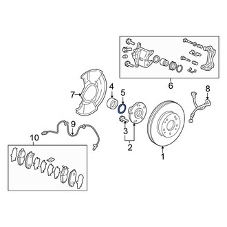 Honda OE - Wheel Bearing Snap Ring