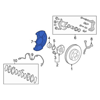 Honda OE - Front Brake Dust Shield