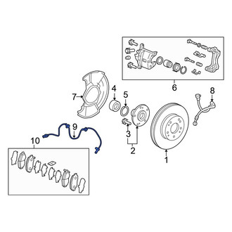 Honda OE - Front Left ABS Wheel Speed Sensor
