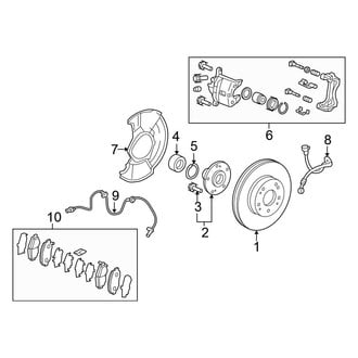 Honda OE - Front Suspension - Brake Components