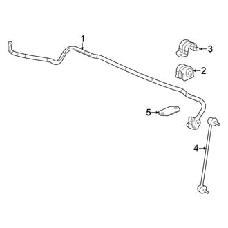 Honda OE - Front Suspension - Stabilizer Bar & Components