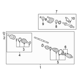 Honda OE - Front Suspension - Drive Axles