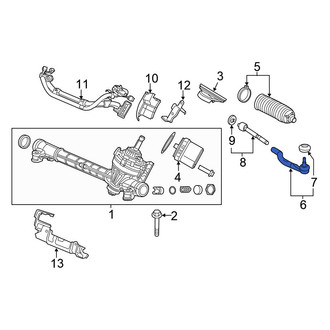 Honda OE - Left Outer Steering Tie Rod End