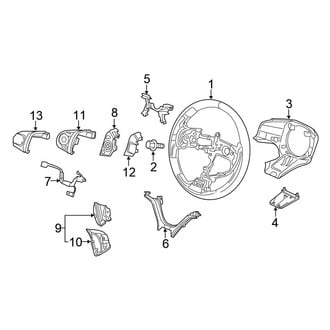 Honda OE - Steering Wheel & Trim (Sedan)