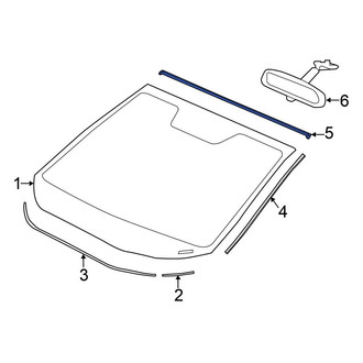 Honda OE - Front Windshield Molding
