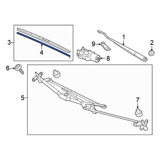 Honda OE - Right Wiper Blade Refill