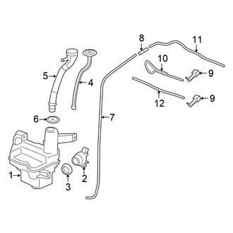 Honda OE - Windshield - Washer Components (DX / EX / EX-L / LX Coupe)