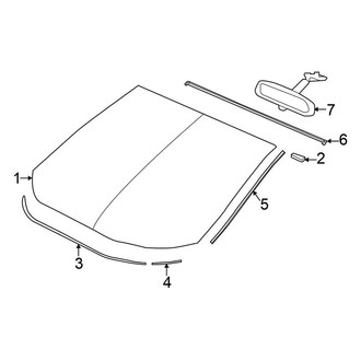 Honda OE - Windshield - Glass (DX / EX / EX-L / GX / HF / LX Sedan)