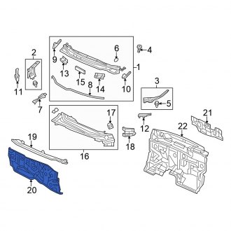 Honda Civic Si Replacement Firewalls — CARiD.com