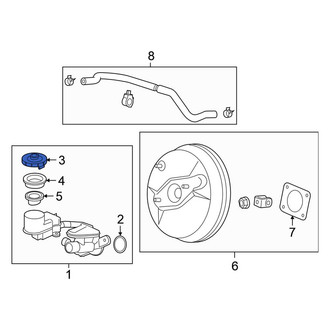 Honda OE - Brake Master Cylinder Reservoir Cap