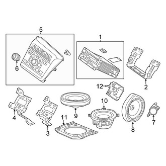 Honda OE - Instrument Panel - Sound System (With 7 Speaker System), (EX / EX-L Coupe)