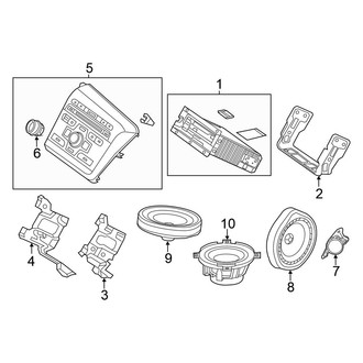 Honda OE - Instrument Panel - Sound System (With 6 Speaker System), (Sedan)