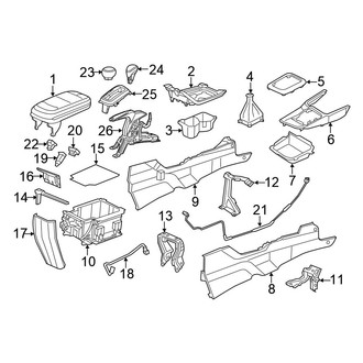 Honda OE - Center Console (1.4L / 1.8L)