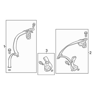 Honda OE - Restraint Systems - Rear Seat Belts (DX / EX / EX-L / LX Coupe)