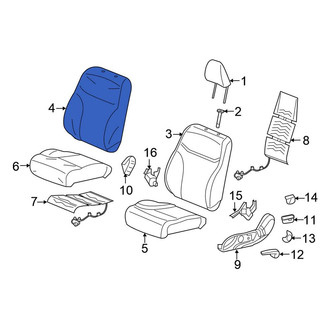 Honda OE - Rear Seat Back Cushion Cover