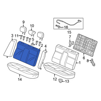 Honda OE - Rear Seat Back Cushion Cover