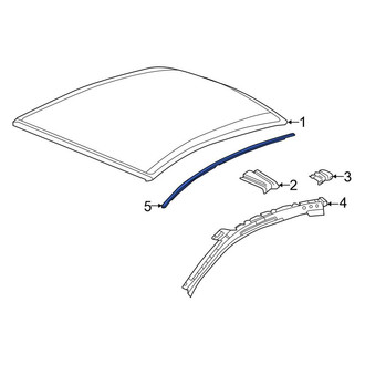 Honda OE - Left Roof Molding