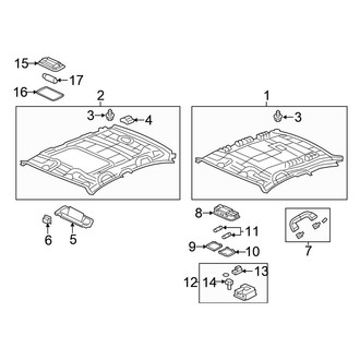 Honda OE - Roof - Interior Trim (DX / EX / EX-L / LX Coupe)