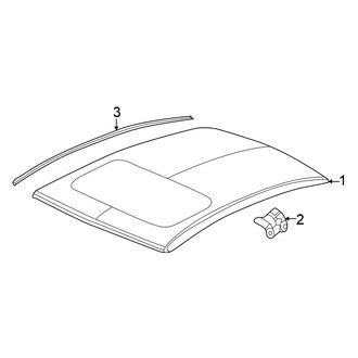 Honda OE - Roof - Exterior Trim (DX / EX / EX-L / GX / HF / LX Sedan)