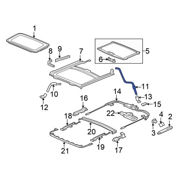 Sunroof Drain Hose
