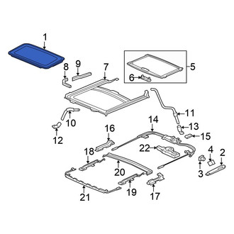 Honda OE - Sunroof Glass