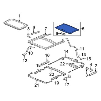 Honda OE - Right Sunroof Cover