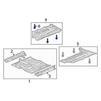 Honda OE - Floor Pan Splash Shield Clip