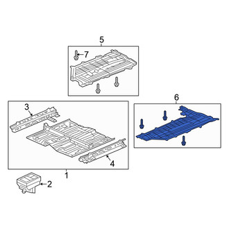 Honda OE - Left Floor Pan Splash Shield