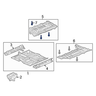 Honda OE - Floor Pan Splash Shield Clip