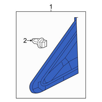 Honda OE - Right Body A-Pillar Trim Panel Insert
