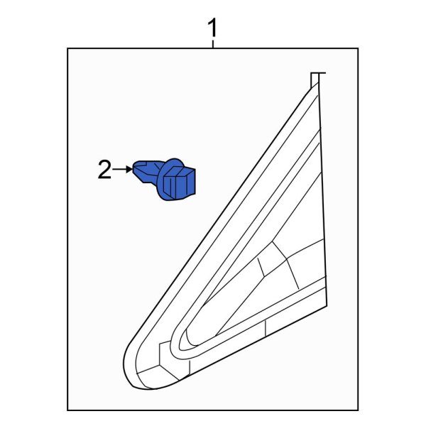 Body A-Pillar Trim Panel Insert Clip