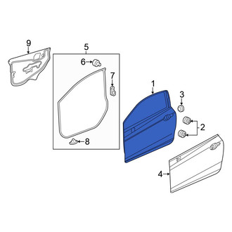 Honda OE - Front Right Door Shell